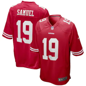 mens nike deebo samuel scarlet san francisco 49ers game jer